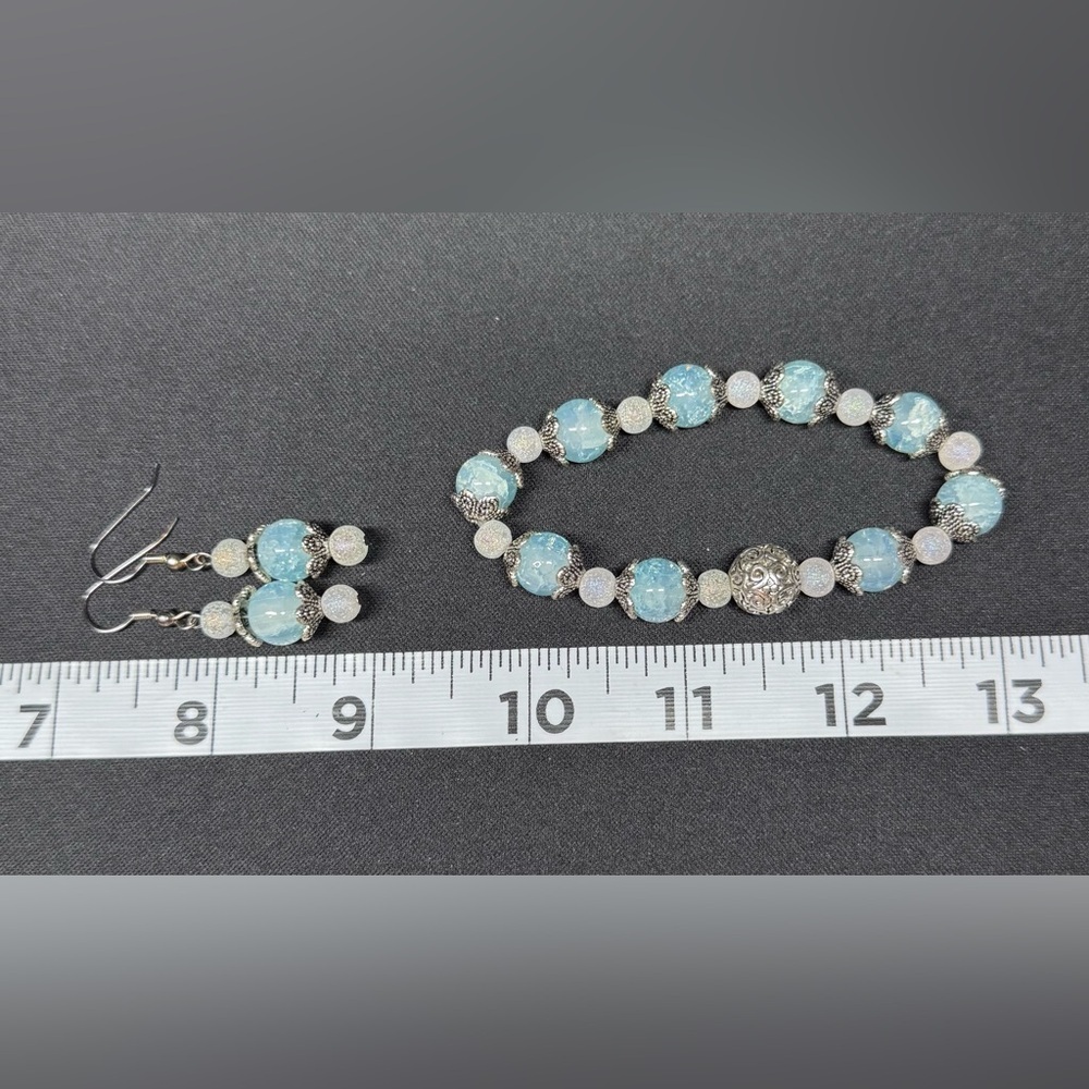 Artesian Handmade Bracelet and Earrings Set - Picture 2 of 5